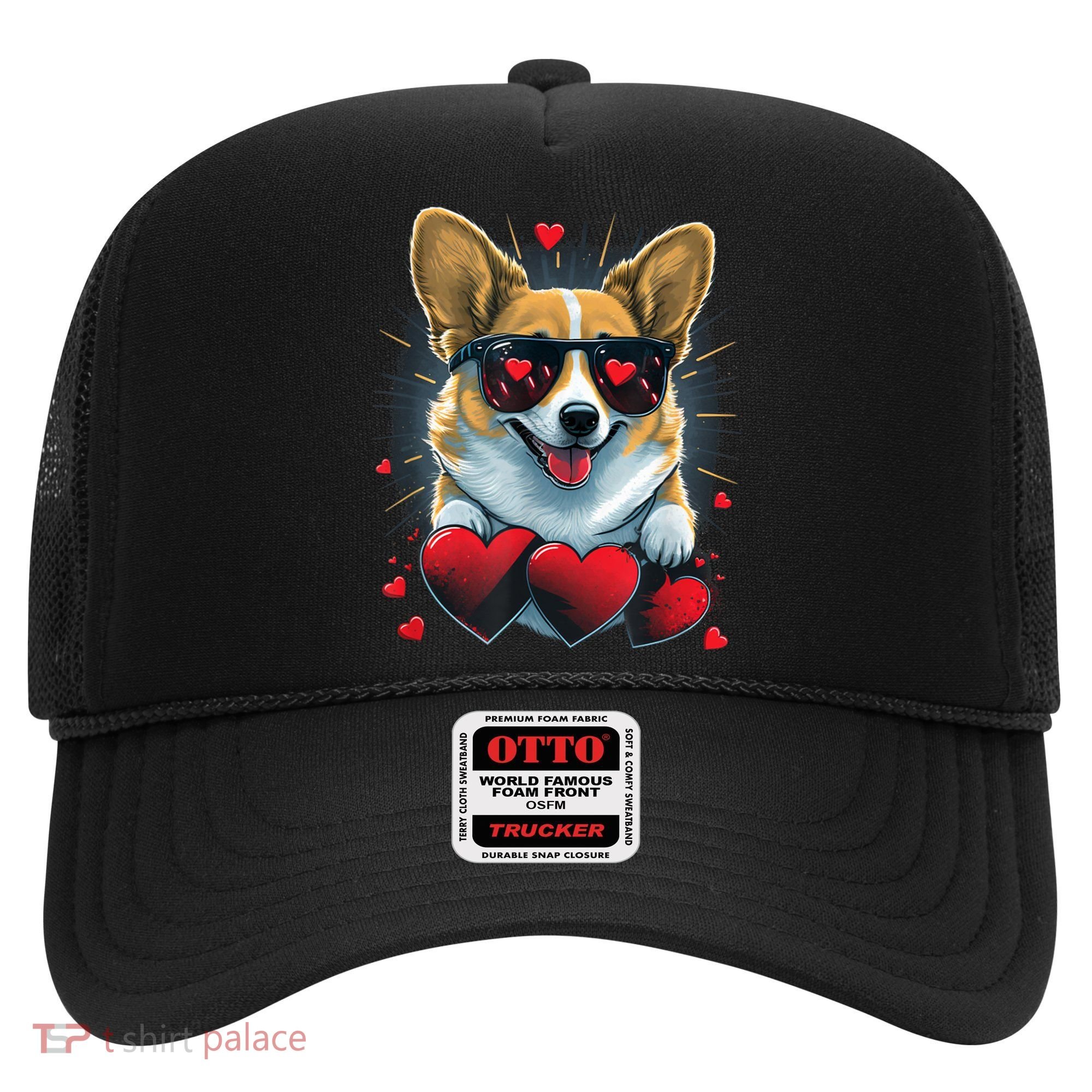 Valentines Day Corgi Heart Couples Love Corgi Dog Lovers Hat