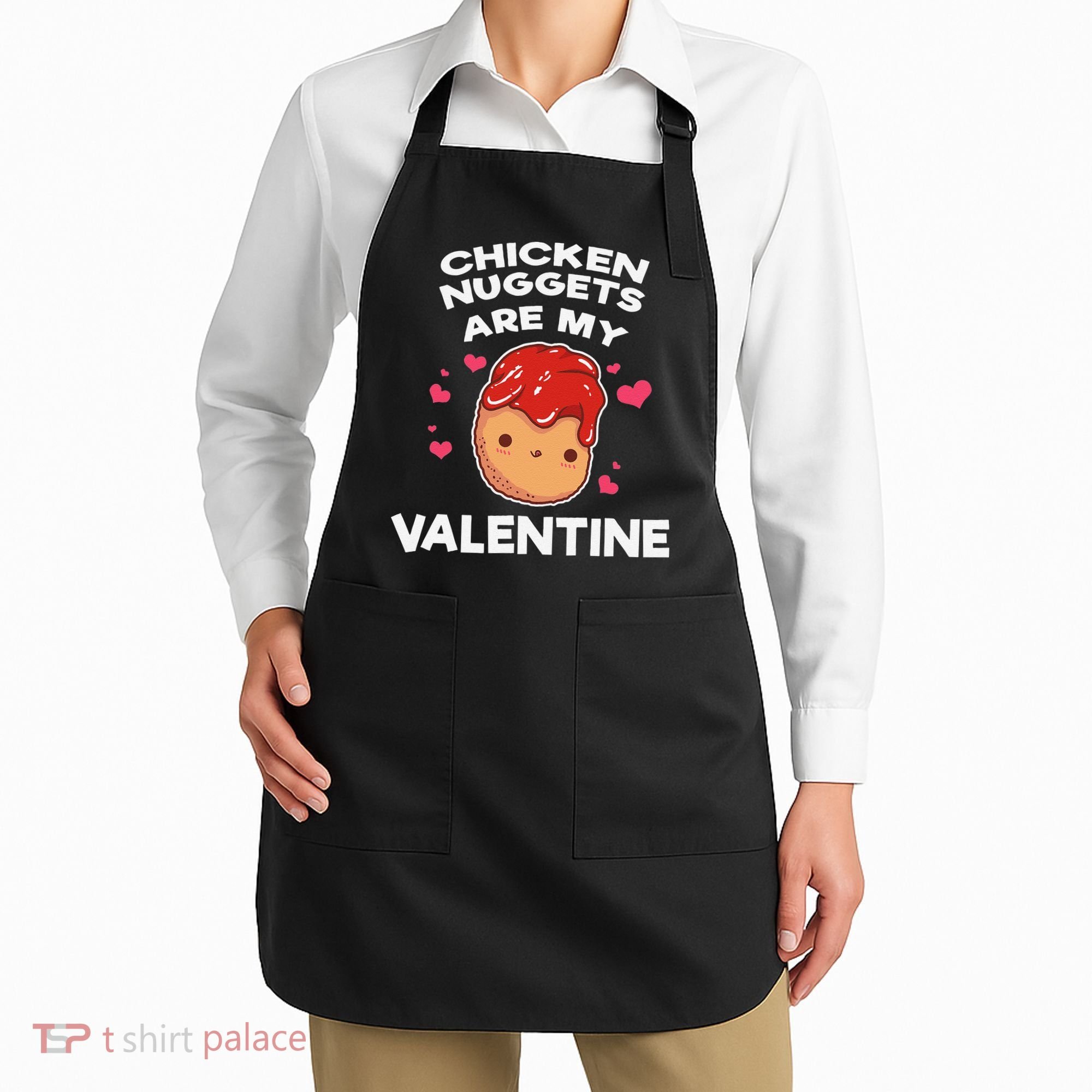 Valentine's Day Chicken Nuggets Funny Nug Food Apron