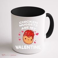 Valentine's Day Chicken Nuggets Funny Nug Food Coffee Mug thumb 1