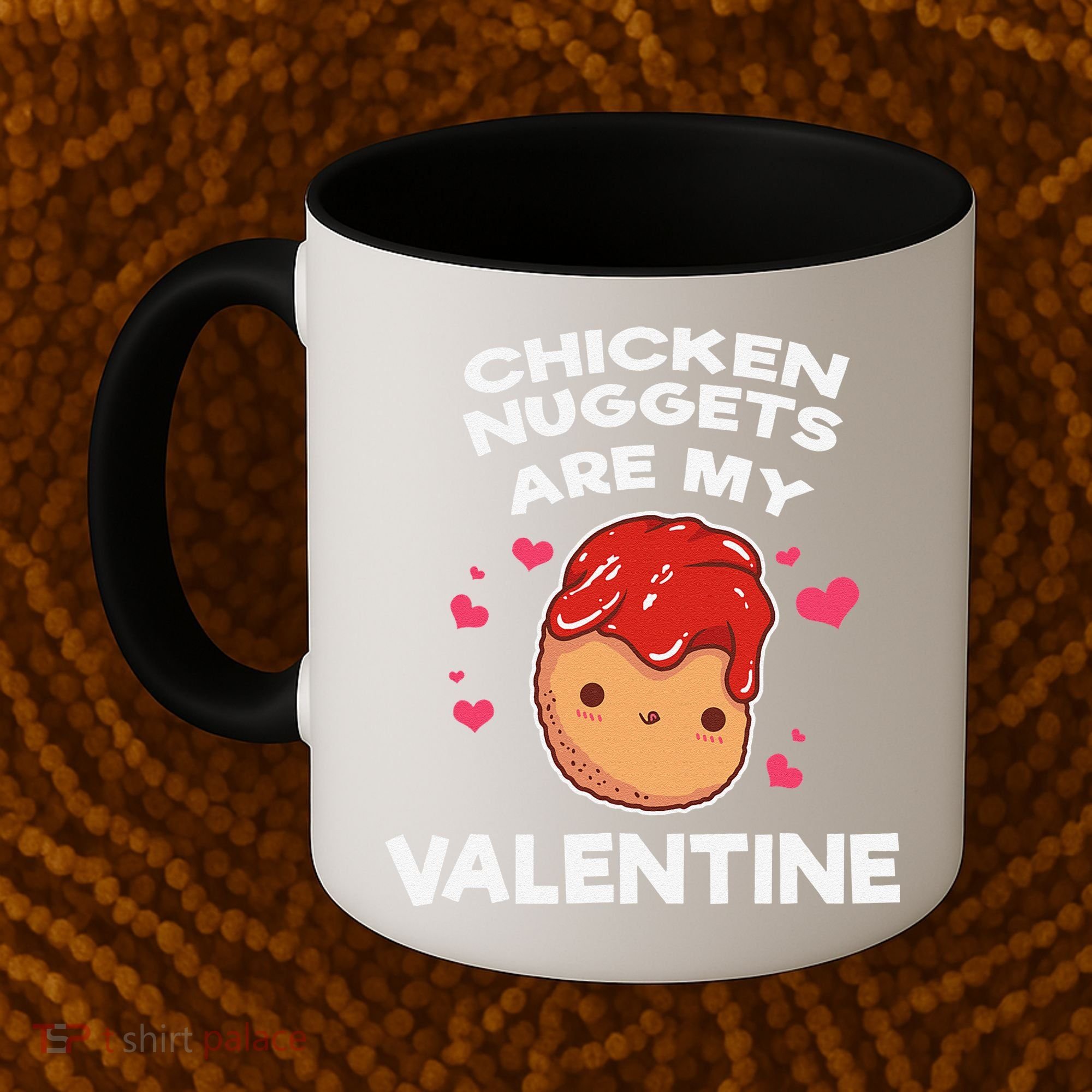 Valentine's Day Chicken Nuggets Funny Nug Food Coffee Mug