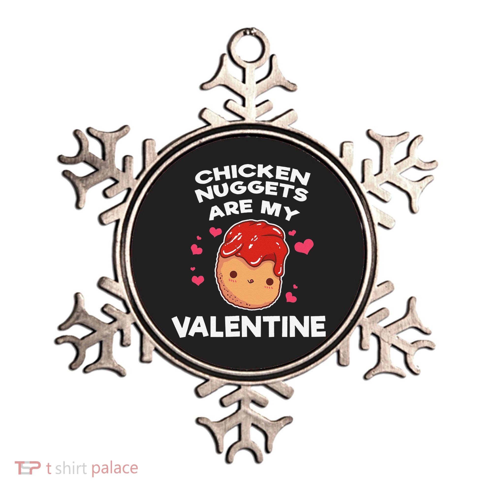Valentine's Day Chicken Nuggets Funny Nug Food Ornament