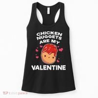 Valentine's Day Chicken Nuggets Funny Nug Food Women's Tank Top thumb 0