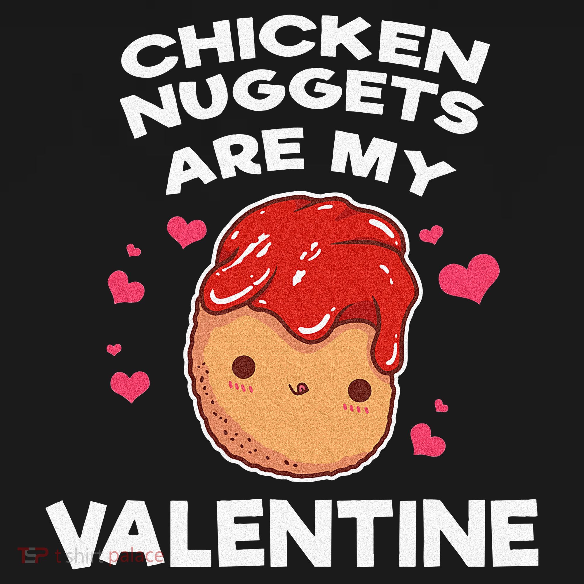 Valentine's Day Chicken Nuggets Funny Nug Food Women's Tank Top