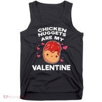 Valentine's Day Chicken Nuggets Funny Nug Food Tank Top thumb 0