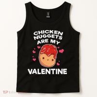 Valentine's Day Chicken Nuggets Funny Nug Food Tank Top thumb 2