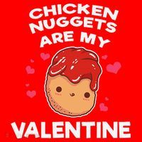 Valentine's Day Chicken Nuggets Funny Nug Food Santa Hat thumb 1