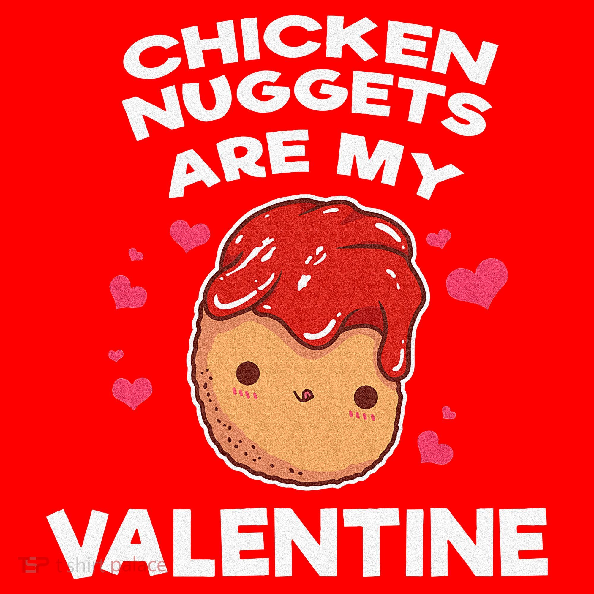 Valentine's Day Chicken Nuggets Funny Nug Food Santa Hat