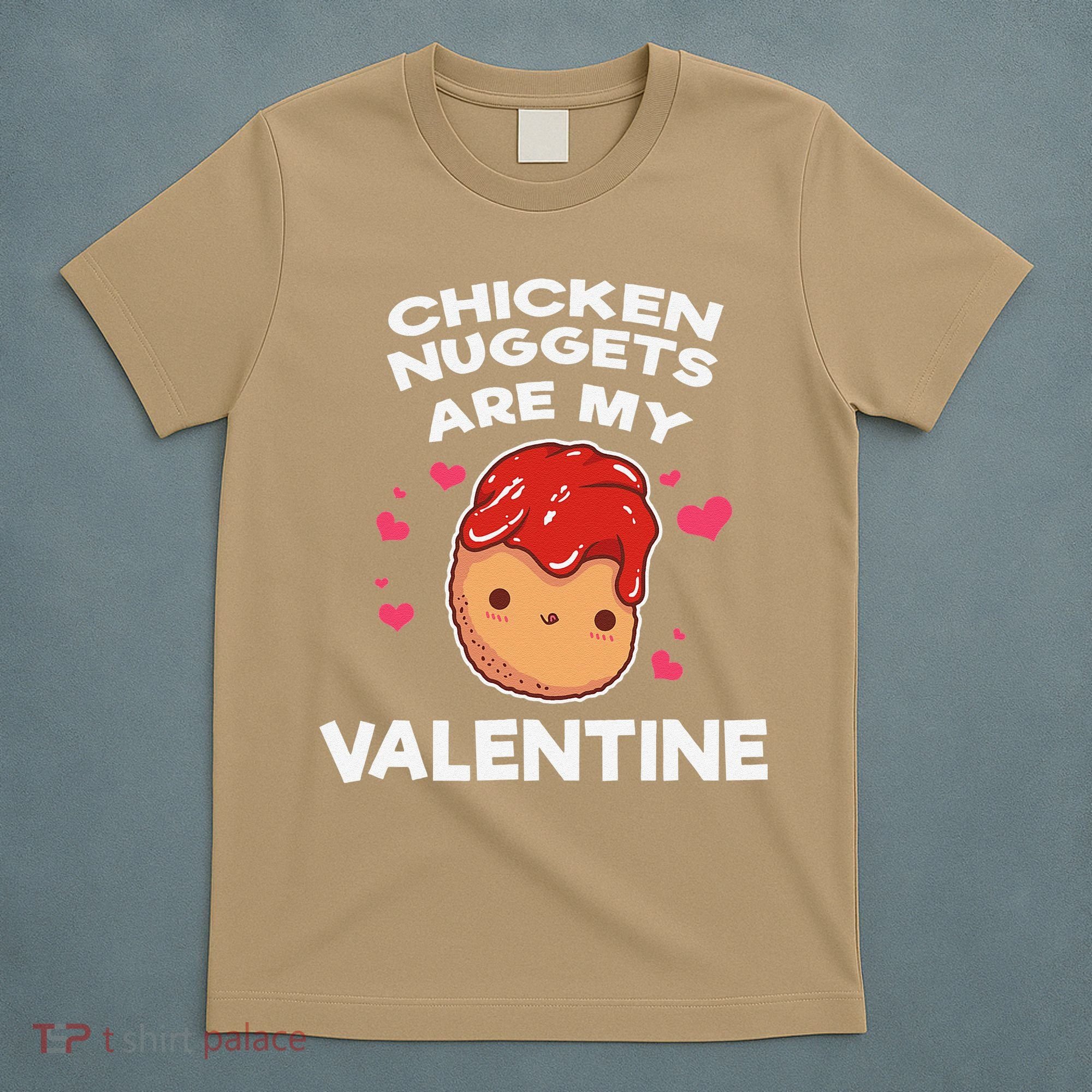 Valentine's Day Chicken Nuggets Funny Nug Food T-Shirt