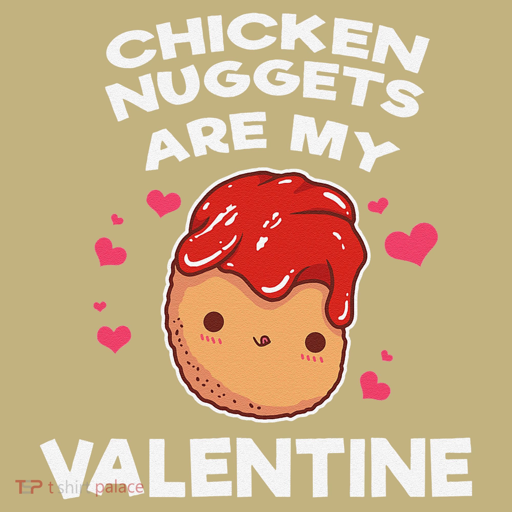 Valentine's Day Chicken Nuggets Funny Nug Food Polo