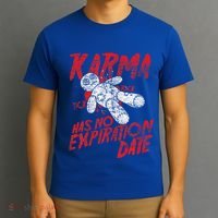 Voodoo Doll Costume Gift Scary Karma Halloween T-Shirt thumb 3