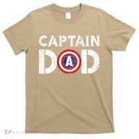 Vintage Dad Captain American Flag Father Day Gift T-Shirt thumb 0