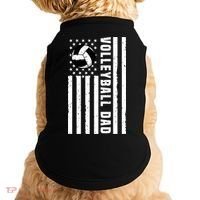 Volleyball Dad Coach Retro American Flag Gift For A Dad Gift Doggie Tank thumb 0