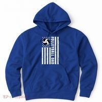 Volleyball Dad Coach Retro American Flag Gift For A Dad Gift Hoodie thumb 0