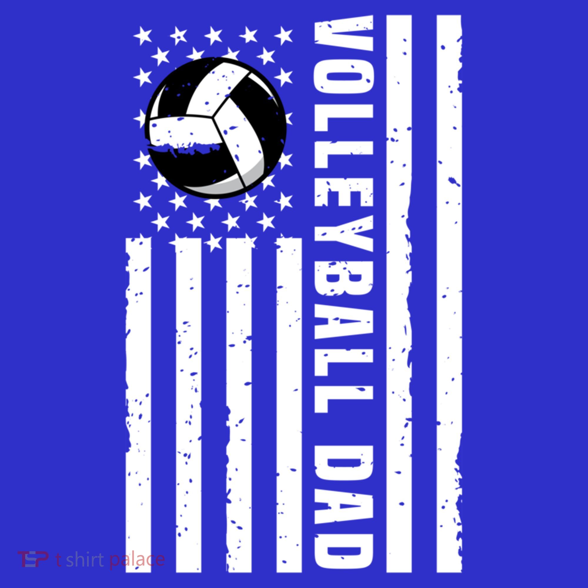 Volleyball Dad Coach Retro American Flag Gift For A Dad Gift Mousepad