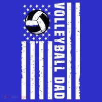 Volleyball Dad Coach Retro American Flag Gift For A Dad Gift Visor thumb 3