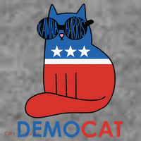 Vote Democat Cat Democrat Liberal Cat Lover Funny Toddler Hoodie thumb 2