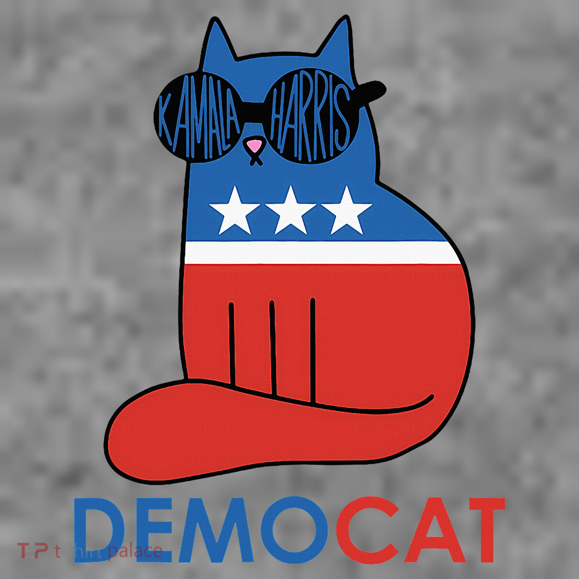 Vote Democat Cat Democrat Liberal Cat Lover Funny Toddler Hoodie