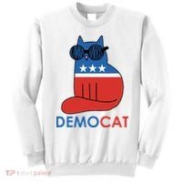 Vote Democat Cat Democrat Liberal Cat Lover Funny Sweatshirt thumb 0