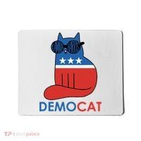 Vote Democat Cat Democrat Liberal Cat Lover Funny Mousepad thumb 0