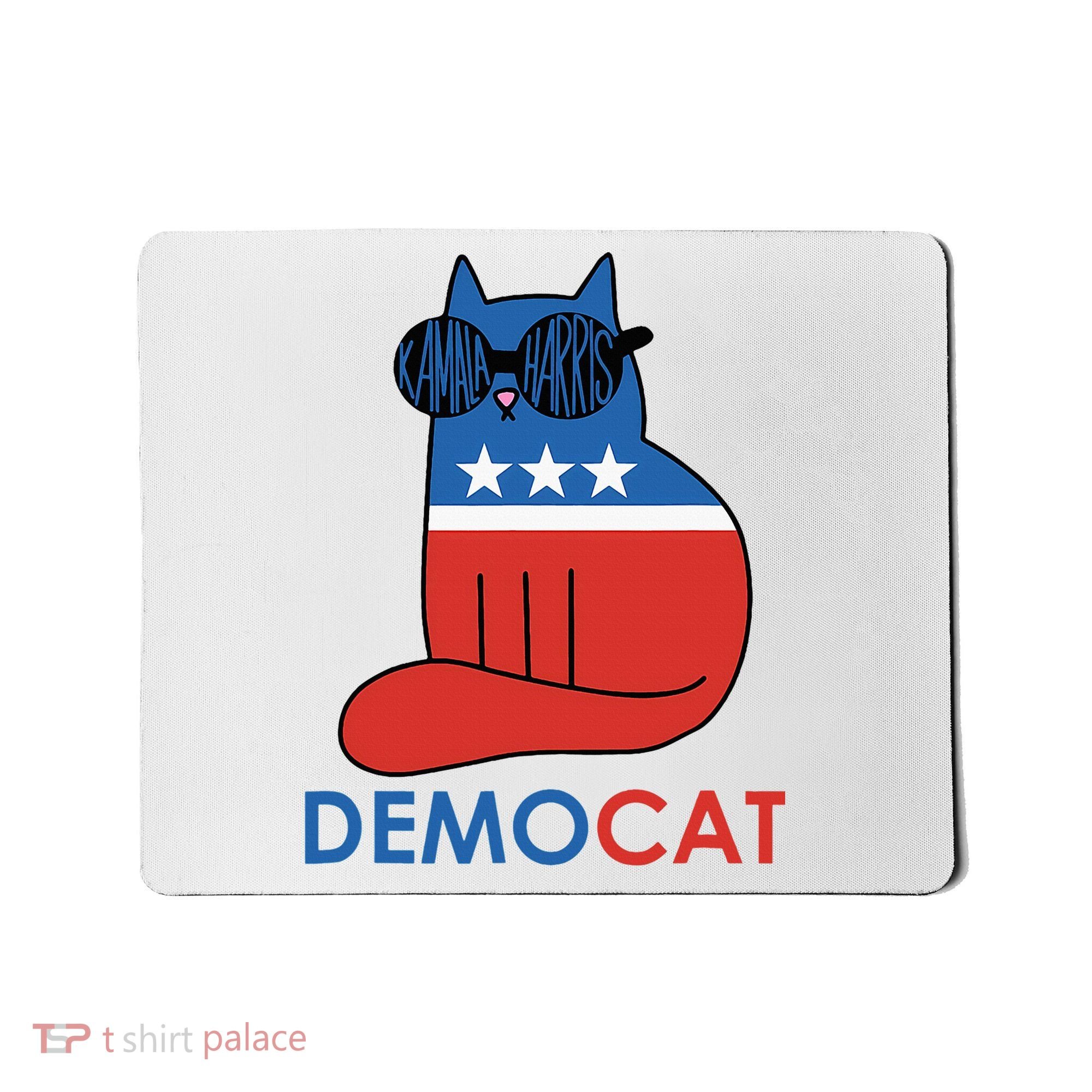 Vote Democat Cat Democrat Liberal Cat Lover Funny Mousepad