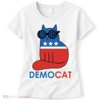 Vote Democat Cat Democrat Liberal Cat Lover Funny Women's T-Shirt thumb 0