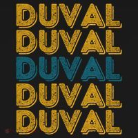 Vintage Duval County Florida Retro Duval Teal And Gold T-Shirt thumb 7