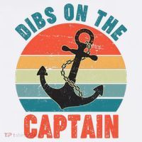 Vintage Distressed Dibs On The Captain T-Shirt thumb 7