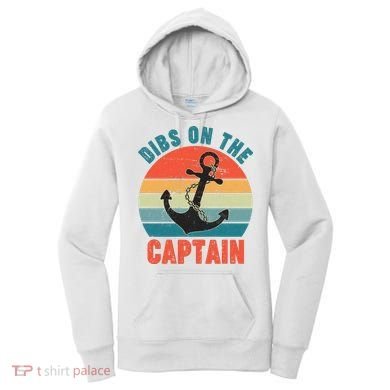 Vintage Distressed Dibs On The Captain Women's Hoodie