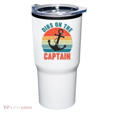 Vintage Distressed Dibs On The Captain Tumbler
