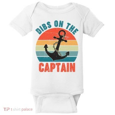 Vintage Distressed Dibs On The Captain Baby Bodysuit