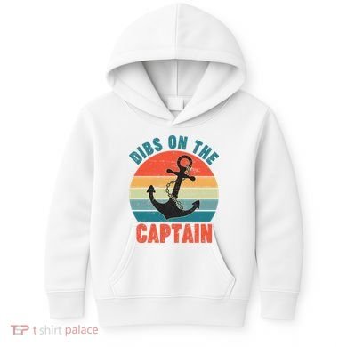 Vintage Distressed Dibs On The Captain Kids Hoodie