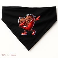 ValentineS Day Dabbing Heart Candy Funny Humor USA-Made Doggie Bandana thumb 0