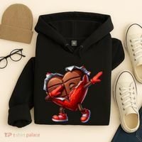 ValentineS Day Dabbing Heart Candy Funny Humor Hoodie thumb 4