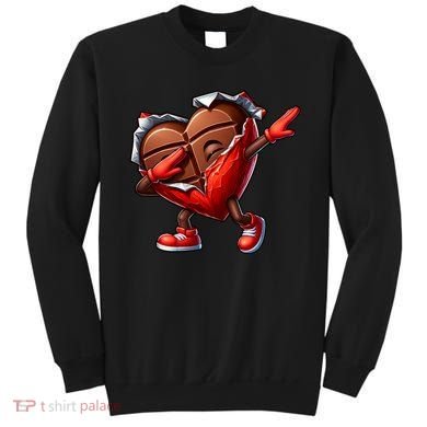 ValentineS Day Dabbing Heart Candy Funny Humor Sweatshirt