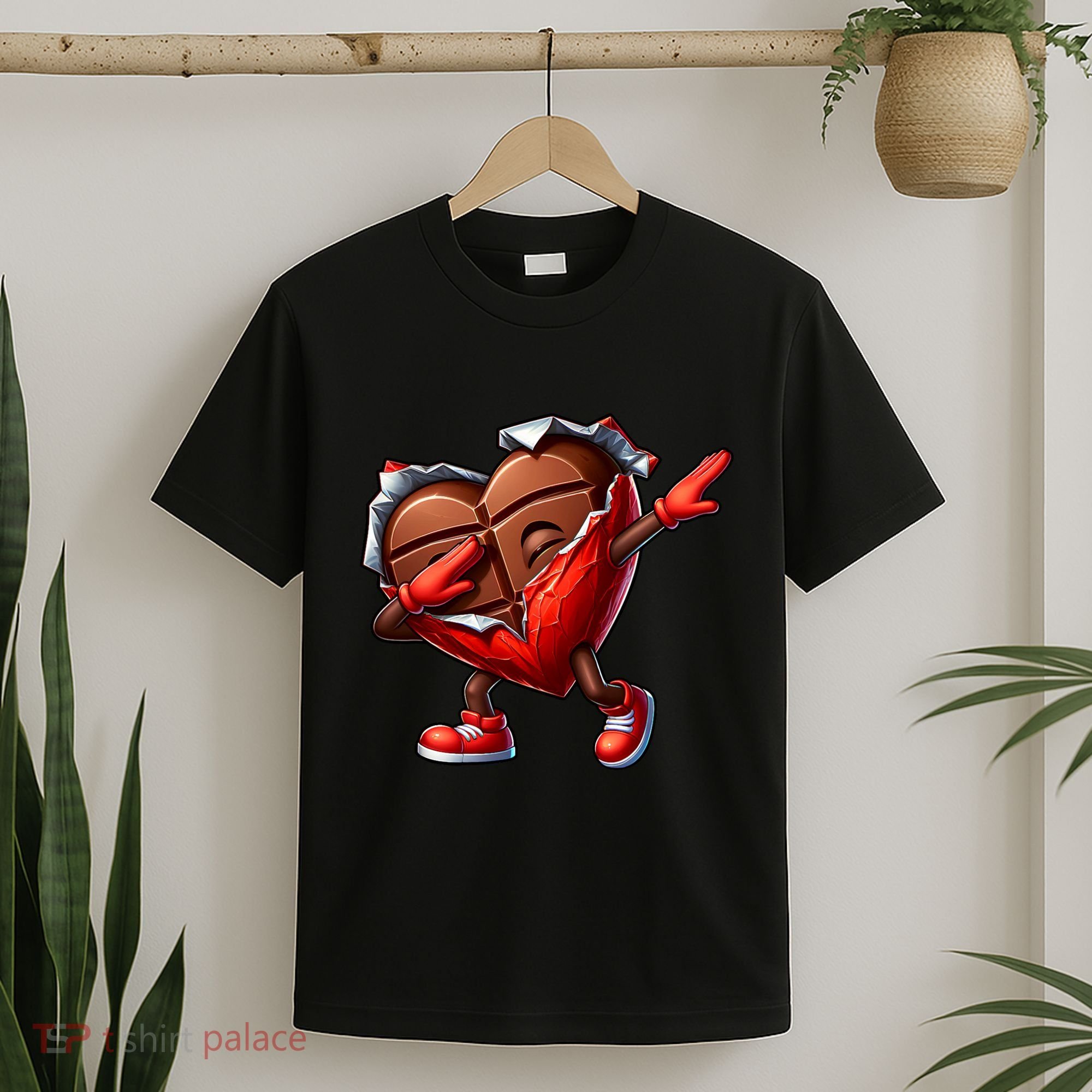ValentineS Day Dabbing Heart Candy Funny Humor T-Shirt