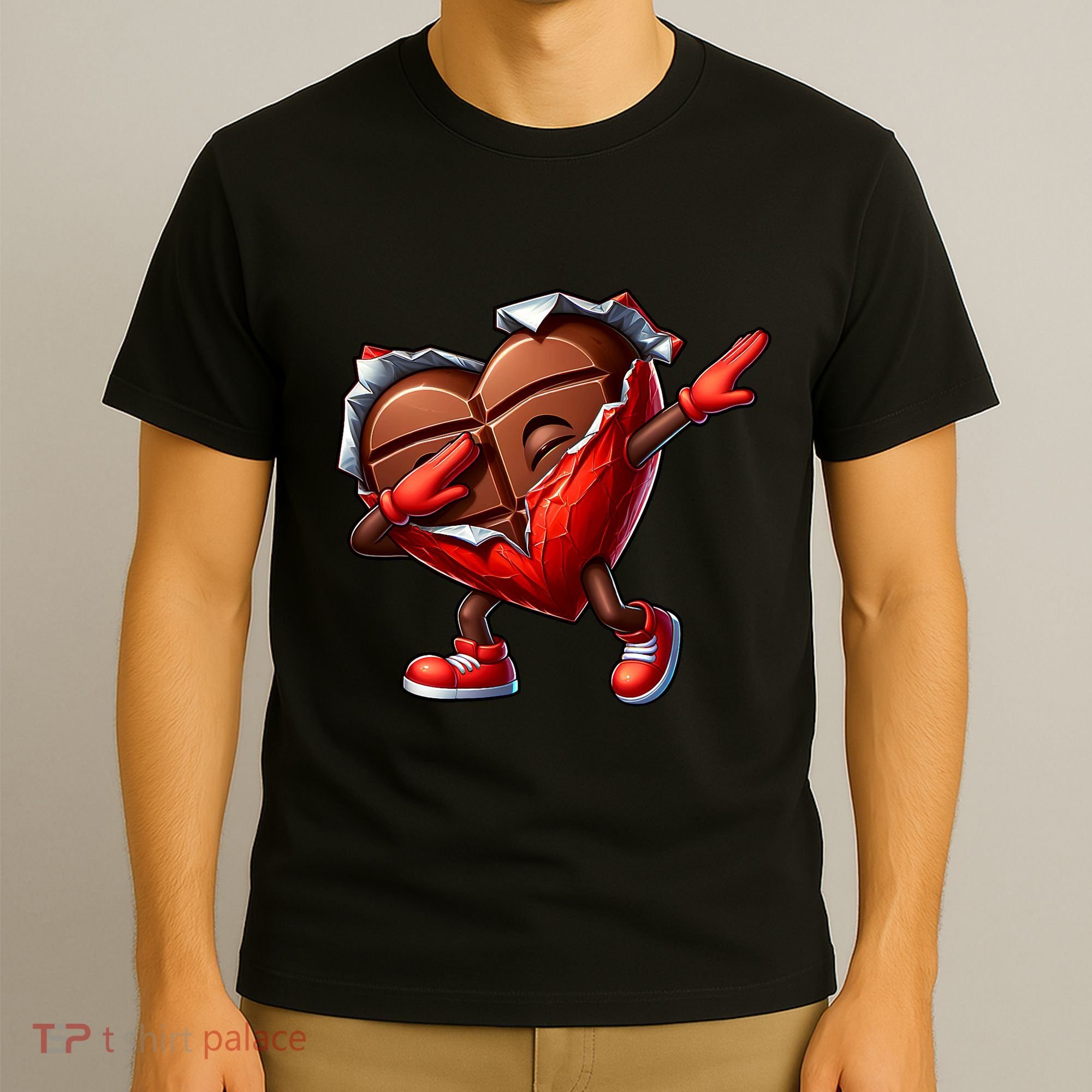 ValentineS Day Dabbing Heart Candy Funny Humor T-Shirt
