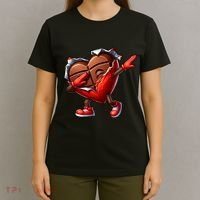 ValentineS Day Dabbing Heart Candy Funny Humor T-Shirt thumb 4