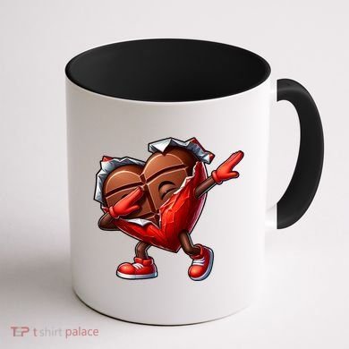 ValentineS Day Dabbing Heart Candy Funny Humor Coffee Mug back