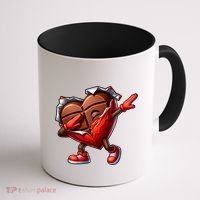 ValentineS Day Dabbing Heart Candy Funny Humor Coffee Mug thumb 1