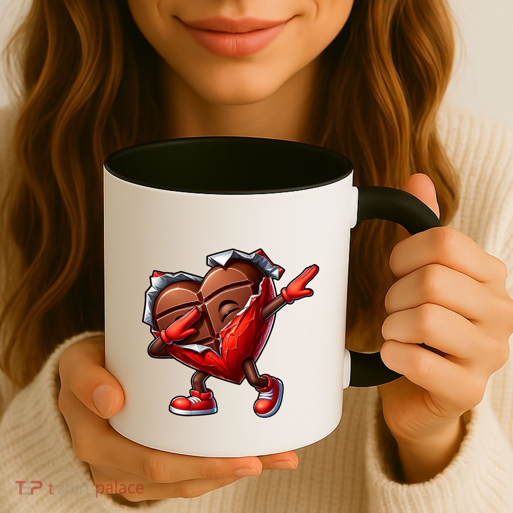 ValentineS Day Dabbing Heart Candy Funny Humor Coffee Mug