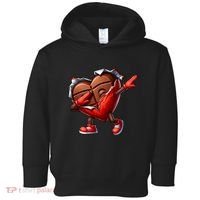 ValentineS Day Dabbing Heart Candy Funny Humor Toddler Hoodie thumb 0