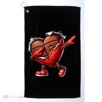 ValentineS Day Dabbing Heart Candy Funny Humor Golf Towel thumb 0