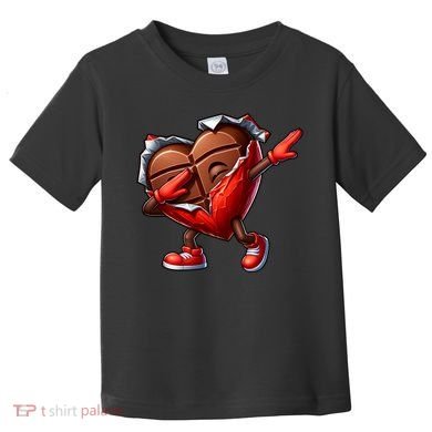 ValentineS Day Dabbing Heart Candy Funny Humor Toddler T-Shirt