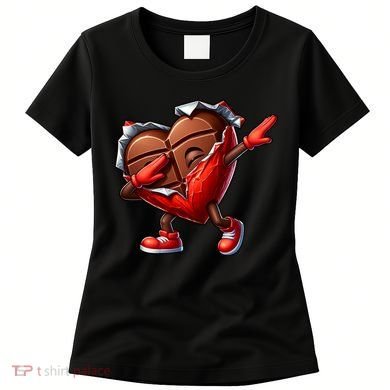 ValentineS Day Dabbing Heart Candy Funny Humor Women's T-Shirt