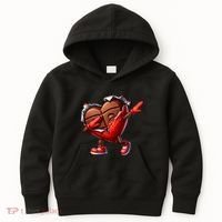 ValentineS Day Dabbing Heart Candy Funny Humor Kids Hoodie thumb 0