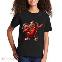 ValentineS Day Dabbing Heart Candy Funny Humor Kids T-Shirt thumb 2