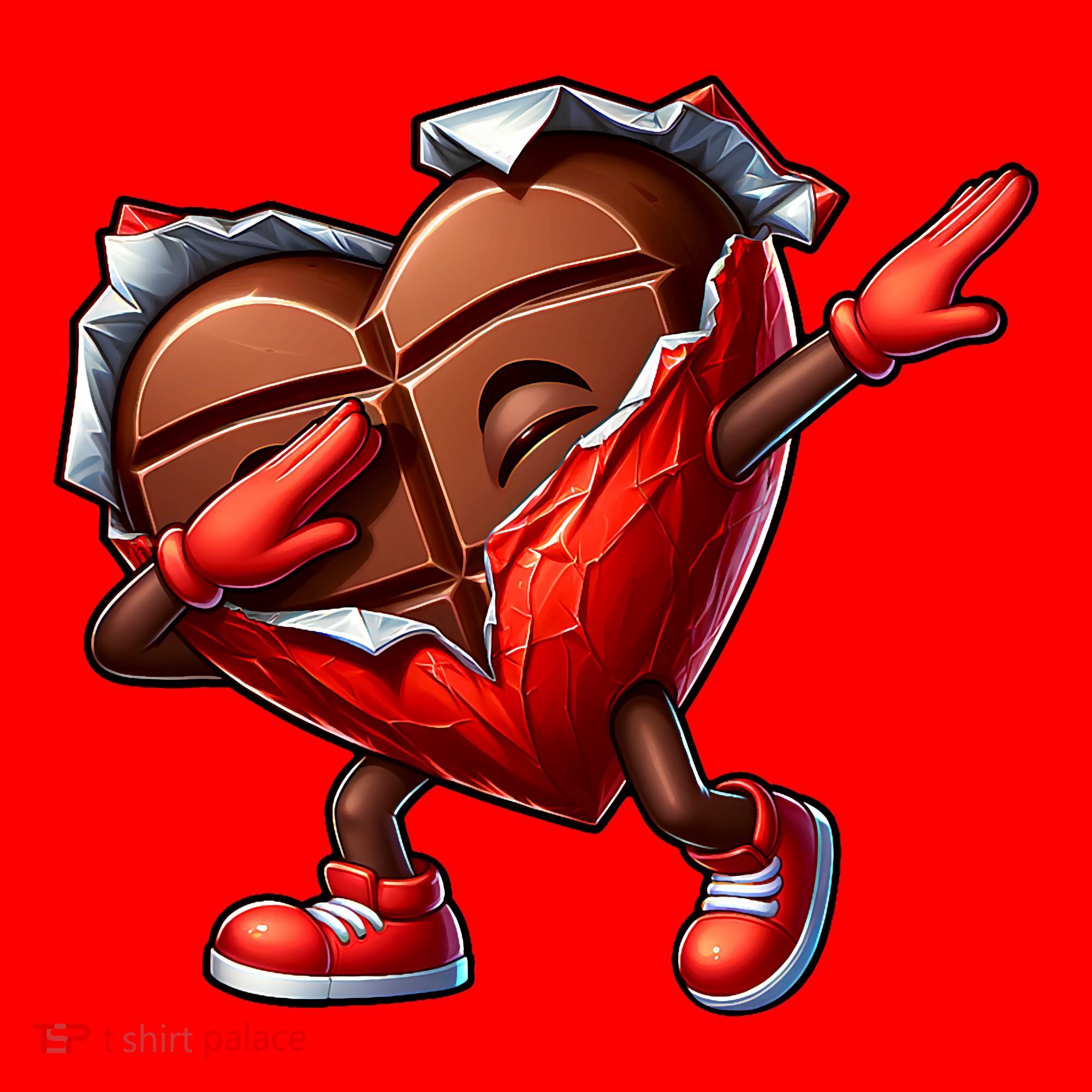 ValentineS Day Dabbing Heart Candy Funny Humor Santa Hat