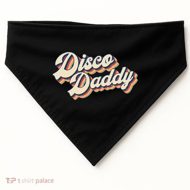 Vintage Disco Daddy Retro Matching 60S 70s USA-Made Doggie Bandana