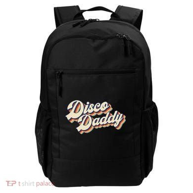 Vintage Disco Daddy Retro Matching 60S 70s Backpack