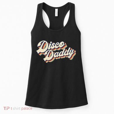 Vintage Disco Daddy Retro Matching 60S 70s Women's Tank Top